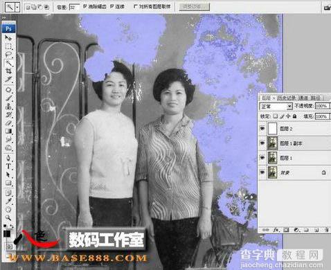 Photoshop 修复局部掉色的老照片5