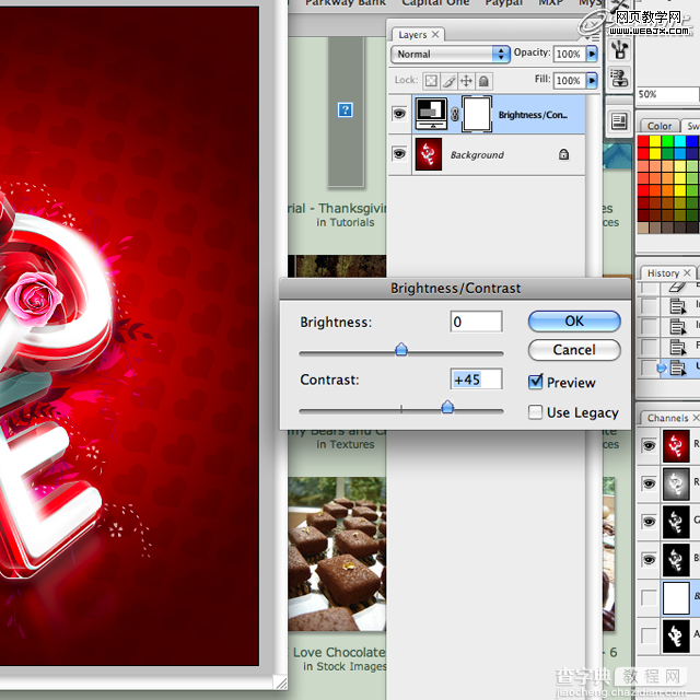 Photoshop和Cinem 4d将打造出漂亮红色的立体LOVE文字效果30