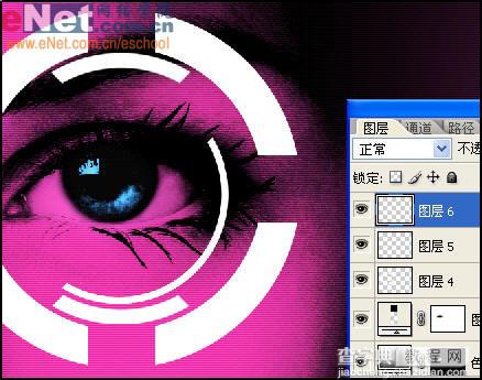 Photoshop教程:MM眼睛艺术处理效果21