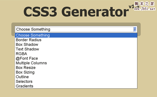 收集的7个CSS3代码生成工具1