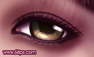 Photoshop将普通眼睛打造出极具魅力的紫色水晶彩妆效果25