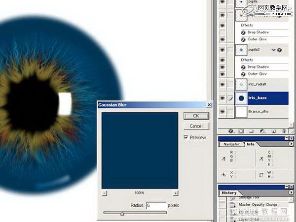 Photoshop将绘制出逼真的眼球效果的鼠绘实例教程14