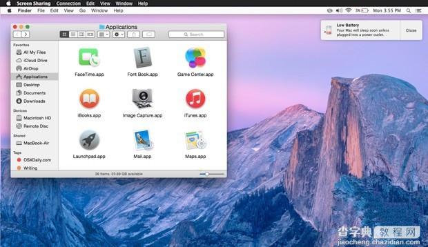 Yosemite使用技巧  如何使用Yosemite mac信息功能共享电脑屏幕教程5