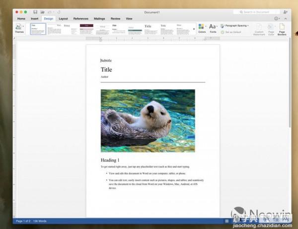 [下载]Office 2016 for Mac新预览版  Word上手体验9