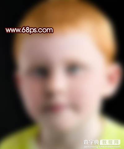 Photoshop 小男孩满脸的斑点消除11