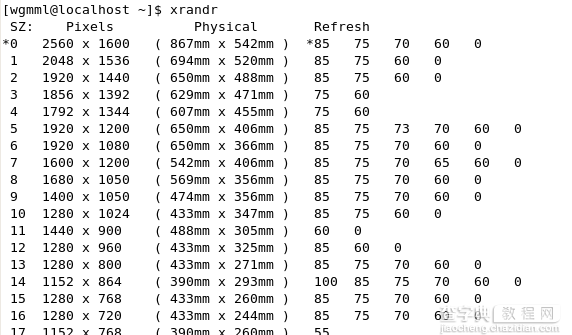 在Linux系统下更改桌面分辨率的方法1