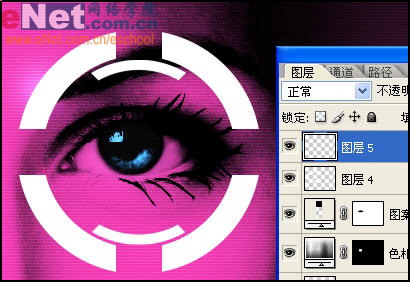 Photoshop教程:MM眼睛艺术处理效果20