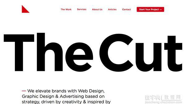 超大字体排版的40个网页设计欣赏6