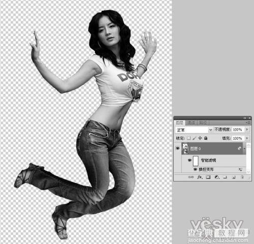 Photoshop CS5操控变形调制美女的POSE9