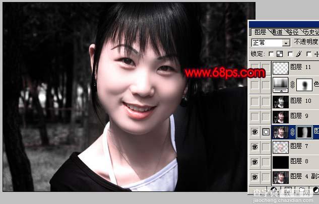 Photoshop 照片偏暗的红褐色9