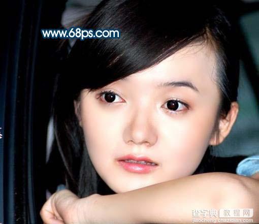 Photoshop 美女黝黑光亮的肤色3