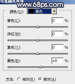 Photoshop为树林美女图片调制出暗调青蓝色效果7