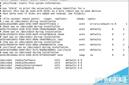 ubuntu系统怎么使用命令自动挂在硬盘?3