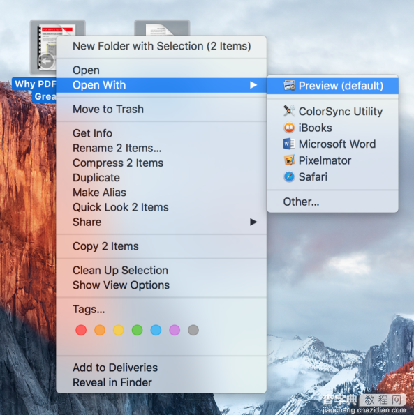 Mac中怎么使用预览应用合并PDF文件 Mac预览应用合并PDF文件的技巧3