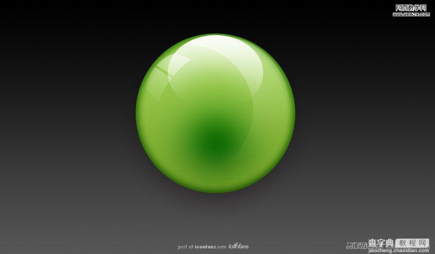 Photoshop将设计出非常抢眼的绿色水晶球效果教程18
