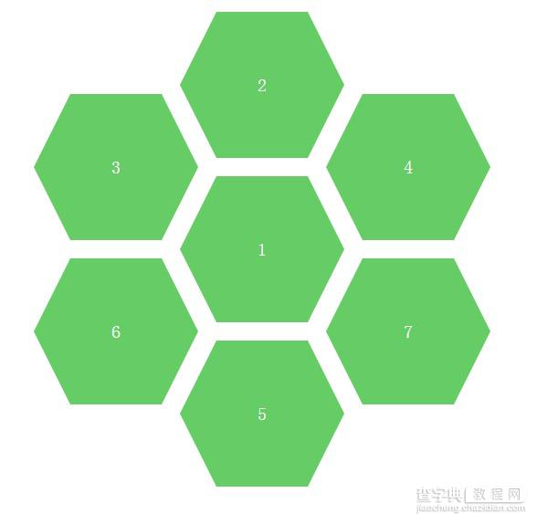 CSS3绘制六边形的简单实现1