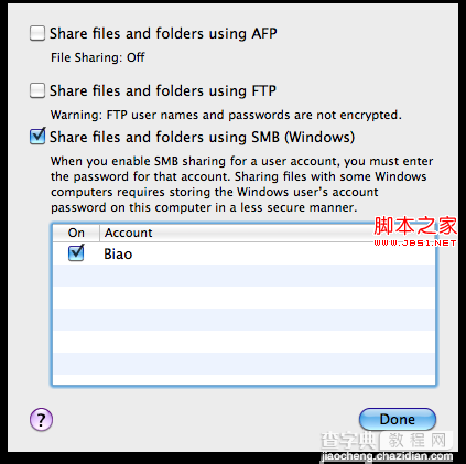 苹果Mac与Windows局域网设置共享文件夹并互相访问3