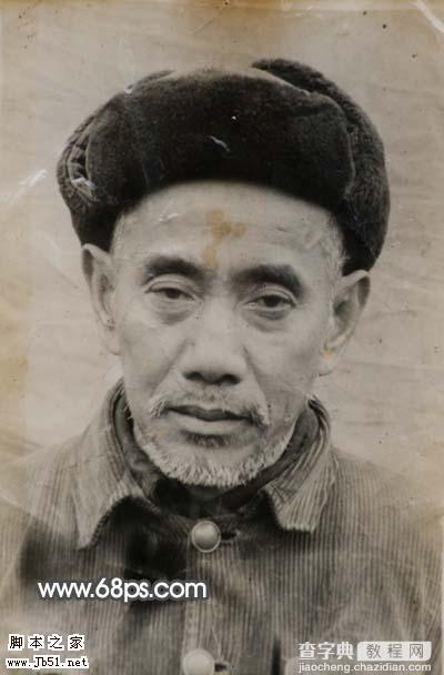 Photoshop 修复黑白的人物老照片3