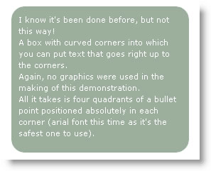 CSS实现绝对的完美圆角框2