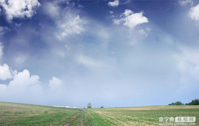 Photoshop将人物图片打造出创意的飘逸感觉的云彩背景效果3