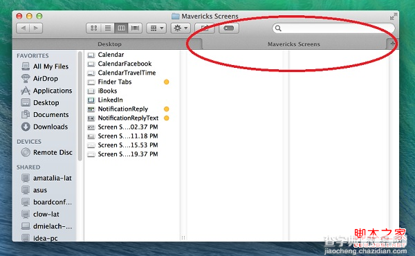 Mac OS X Mavericks的Finder打开不同标签的操作步骤4