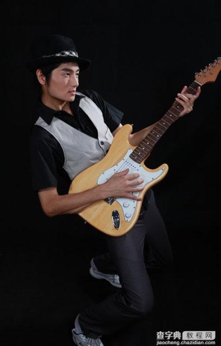 Photoshop 打造高清的阳光吉他手1