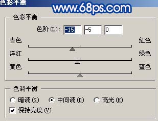 Photoshop 偏黄人物照片清爽的绿色调15