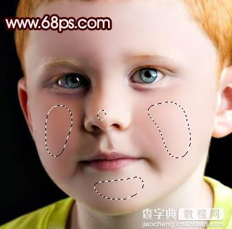 Photoshop 小男孩满脸的斑点消除17