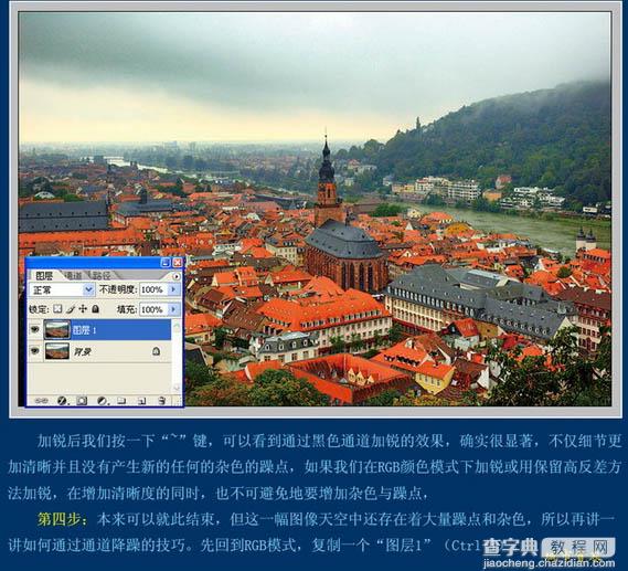 photoshop CMYK模式下快速提高图片的清晰度5