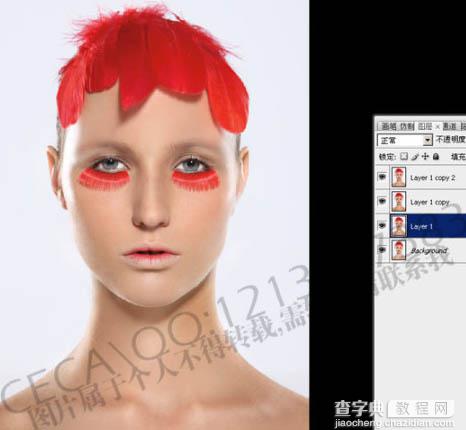 Photoshop 调出模特精细的质感肤色22