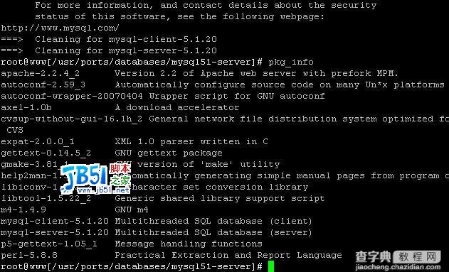 FreeBSD6.2上搭建apache2.2+mysql5.11+php5+phpmyadmin3
