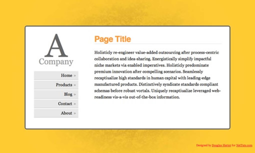 CSS垂直居中网页布局实现的5种方法2