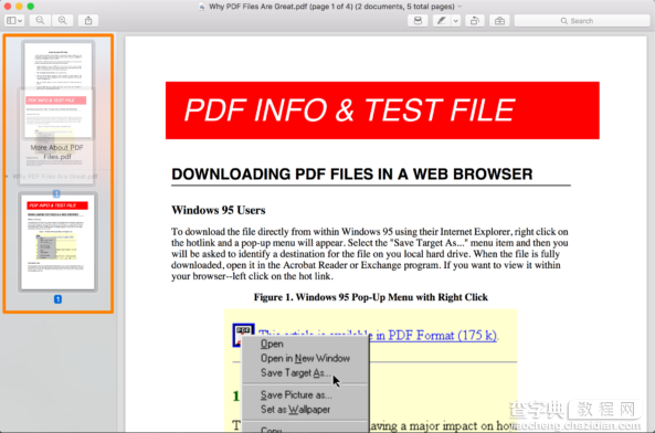 Mac中怎么使用预览应用合并PDF文件 Mac预览应用合并PDF文件的技巧5