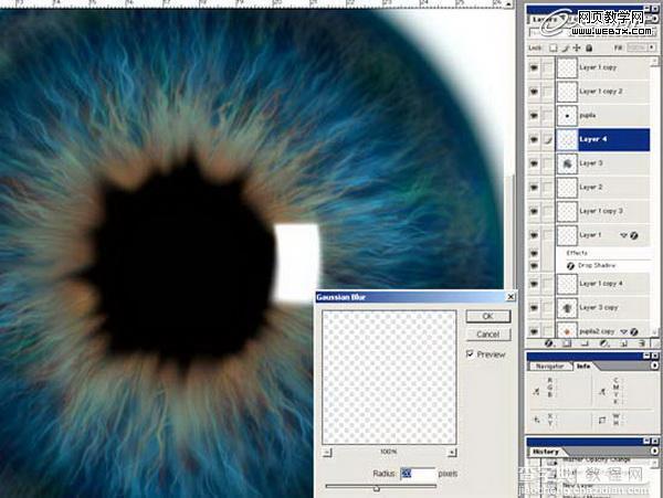 Photoshop将绘制出逼真的眼球效果的鼠绘实例教程19