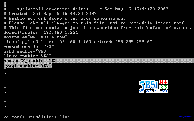 FreeBSD6.2上搭建apache2.2.4+mysql5.1.7+php5.2.1+phpmyadmin6