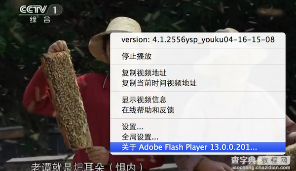 苹果电脑如何查看Mac版Flash Player的版本号1