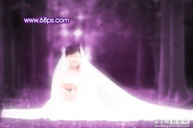 Photoshop图片处理教程之打造超梦幻的紫色婚片17