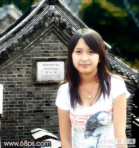 Photoshop 偏灰的人物照片润色2