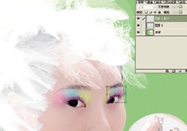 photoshop 给美女加上彩妆及头饰22