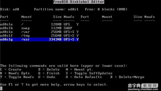 FreeBSD 6.2 安装全程图解教程5