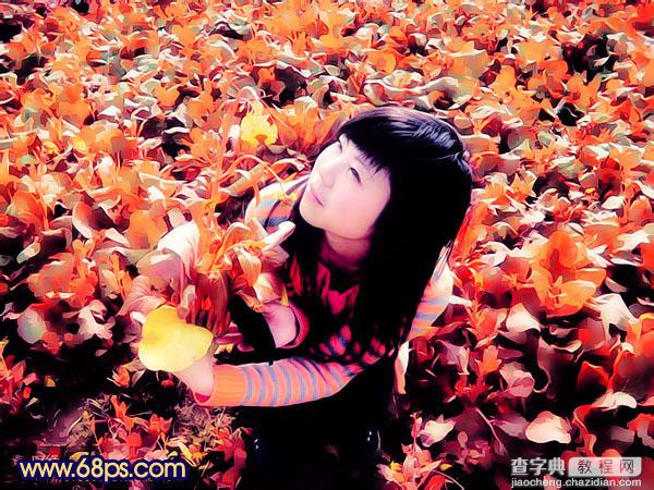 Photoshop 人物照片偏红暖色调2