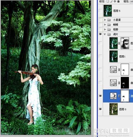 Photoshop 森林深处的梦幻精灵4