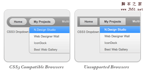CSS3 网页下拉菜单代码解释 中文翻译1