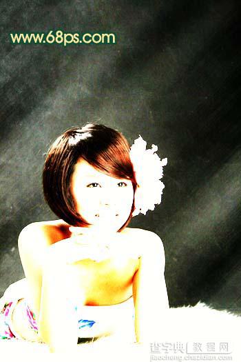 Photoshop 写真照片加上高光背景10