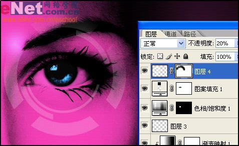 Photoshop教程:MM眼睛艺术处理效果22