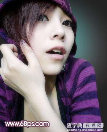 Photoshop 人物照片可爱的洋红色13