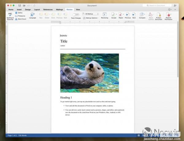 [下载]Office 2016 for Mac新预览版  Word上手体验5