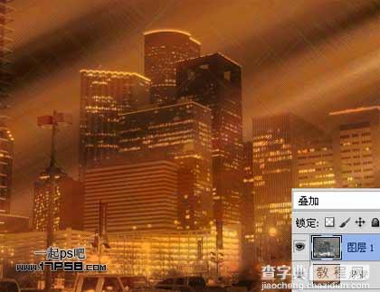 Photoshop中增强城市夜景图片的对比和梦幻度8