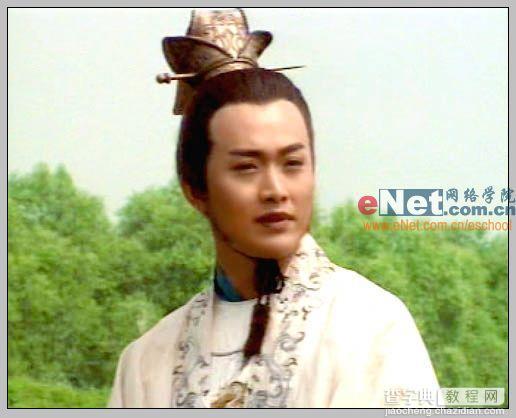 Photoshop调色教程:蓝天白云树林5