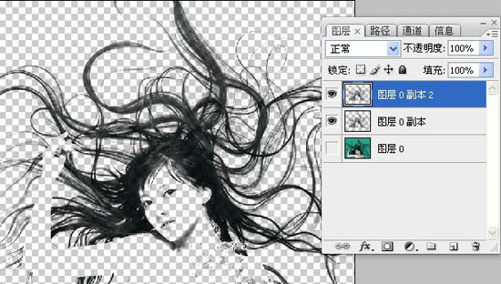 photoshop利用抽出滤镜抠出背景单色发丝较多的人物图片11